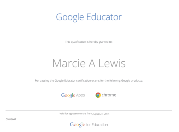 Google Educator Certificate 